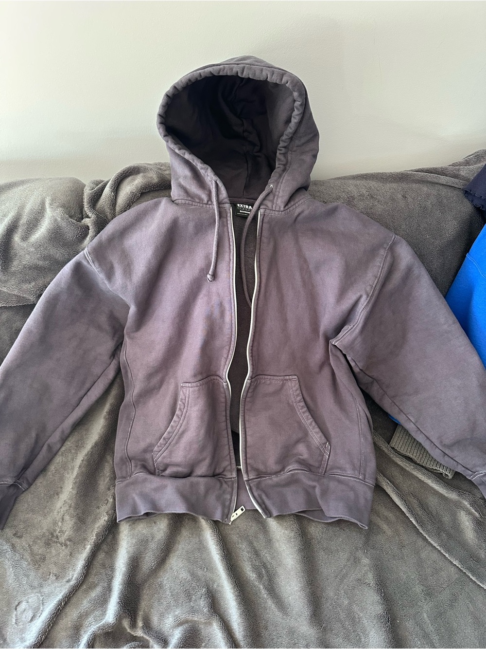 TNA extra fleece boyfriend fit hoodie small